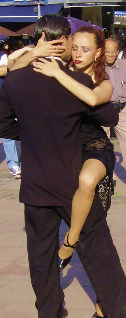tango couple in buenos aires, Argentina